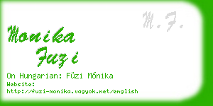monika fuzi business card