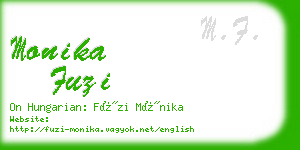 monika fuzi business card